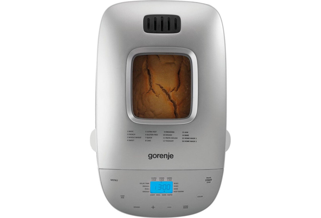 Wypiekacz do chleba GORENJE BM1600WG (41 x 30.7 x 26.8 cm) Świeży chleb każdego dnia ciepłe aromatyczne pieczywo wygodne rozwiązanie smak zapach kontrola skład waga