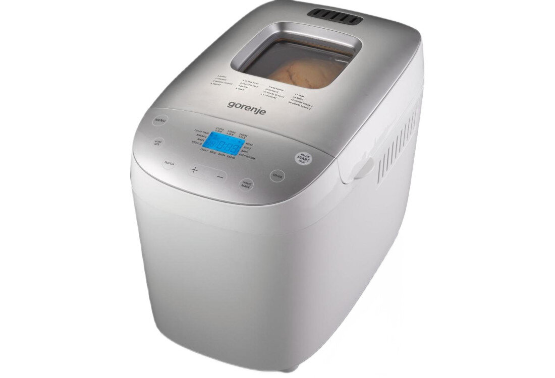 Wypiekacz do chleba GORENJE BM1600WG (41 x 30.7 x 26.8 cm) Bezpieczeństwo i niezawodność Bezpieczne użytkowanie Automatyczne wyłączanie zabezpieczenie przed przerwami w zasilaniu wznowi pracę automatycznie