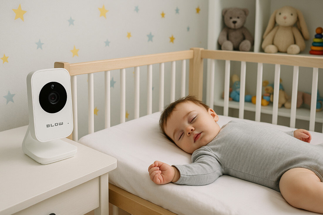 Niania elektroniczna BLOW 78-956 wygląd design prezentacja wizualizacja Bez względu na porę