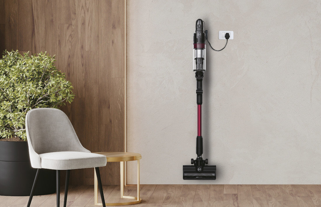 Odkurzacz HOOVER HF1P10HX 011 Czarny design tło prezentacja wizualizacja Sprzątanie z przyjemnością