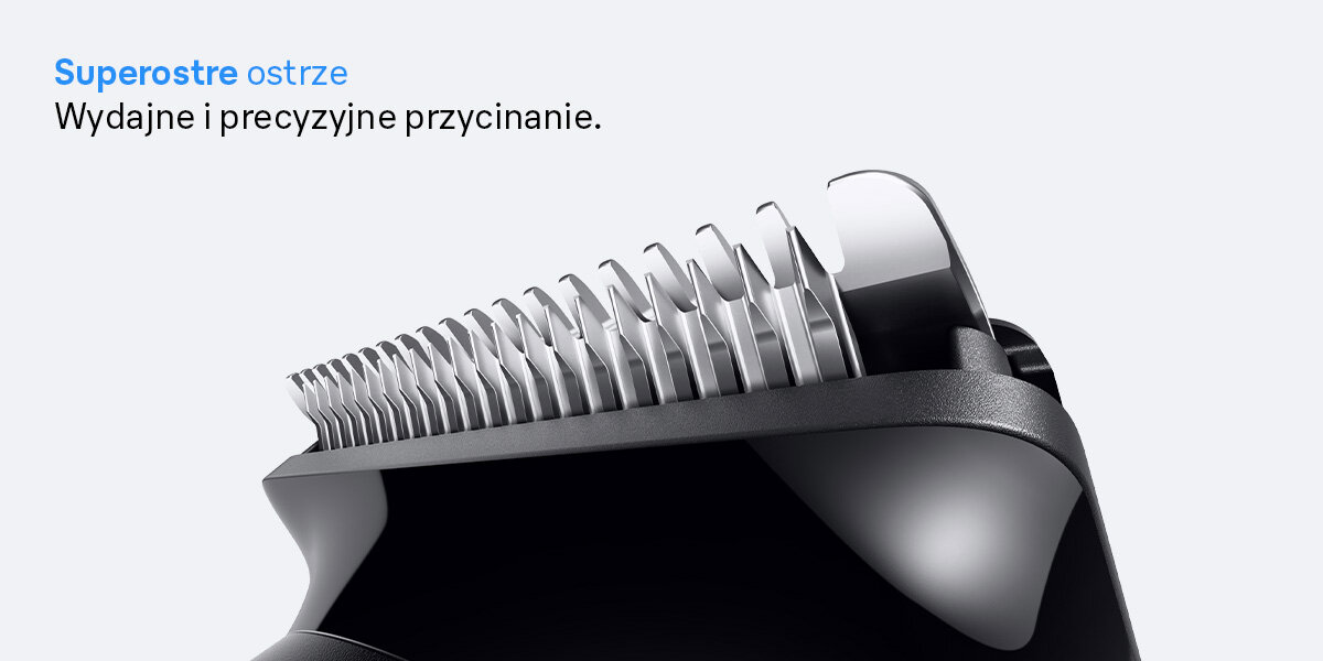 Trymer BRAUN Seria 5 BT5560 napis superostre ostrze wydajne i precyzyjne przycinanie zbliżenie na ostrza