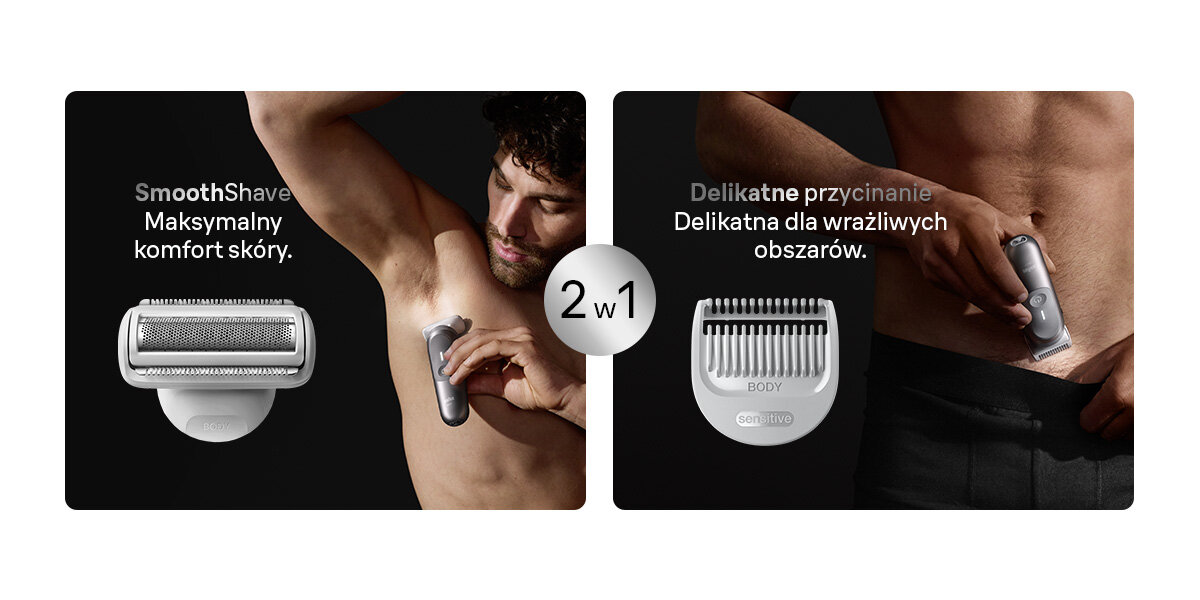 Trymer BRAUN Seria 7 BG7550 smoothshave maksymalny komfor skóry deliaktne przycinanie delikatna dla wrażliwych obszarów