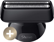 Dwie szare nasadki grzebieniowe o długości strzyżenia 3 mm oraz 5 mm.