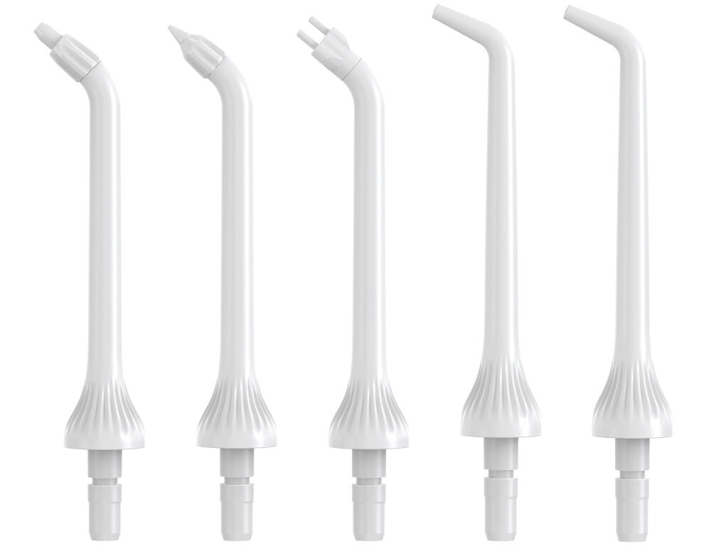 Irygator WEBBER AOW09W Biało-czarny 5 funkcjonalnych końcówek 5 wymiennych dysz do zębów, dziąseł, języka aparatów ortodontycznych i implantów  Obrotowe końcówki