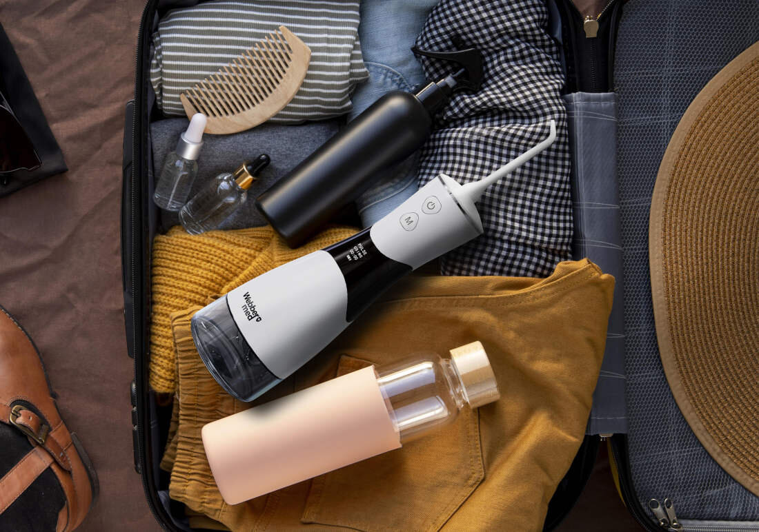 Irygator WEBBER AOW09W Biało-czarny Bezprzewodowa swoboda Bezprzewodowa konstrukcja  Brak kabli higiena długi czas pracy czas ładowania