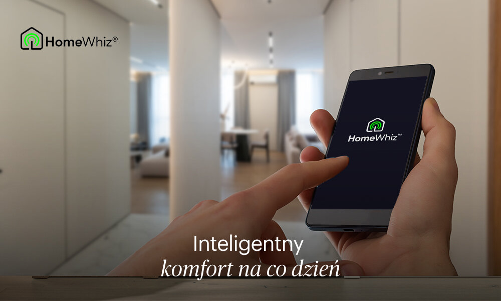 Klimatyzator Split, Pompa ciepła powietrze - powietrze GRUNDIG GEEPDE090 z usługą montażu komfort na co dzień aplikacja HomeWhiz Sterowanie głosowe zdjęcie lifestyle telefon z aplikacją