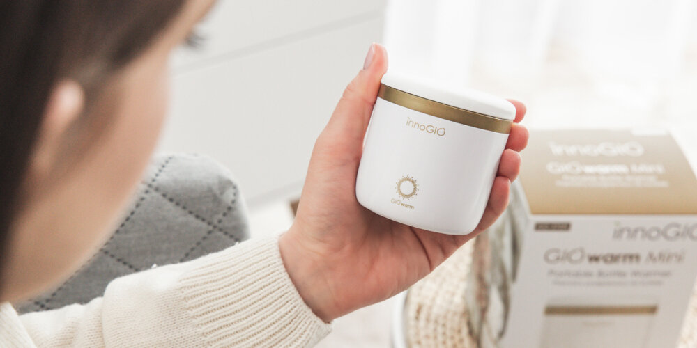 Podgrzewacz do butelek INNOGIO GIOwarm Mini GIO-370M Ciepły posiłek, gdziekolwiek jesteś Elegancki wygląd i wysokiej jakości materiały gładka, łatwa w czyszczeniu powierzchnia higiena wygoda komfort użytkowanie
