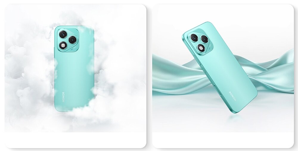 Smartfon HONOR 400 Lite wizualizacja miękkości i lekkości