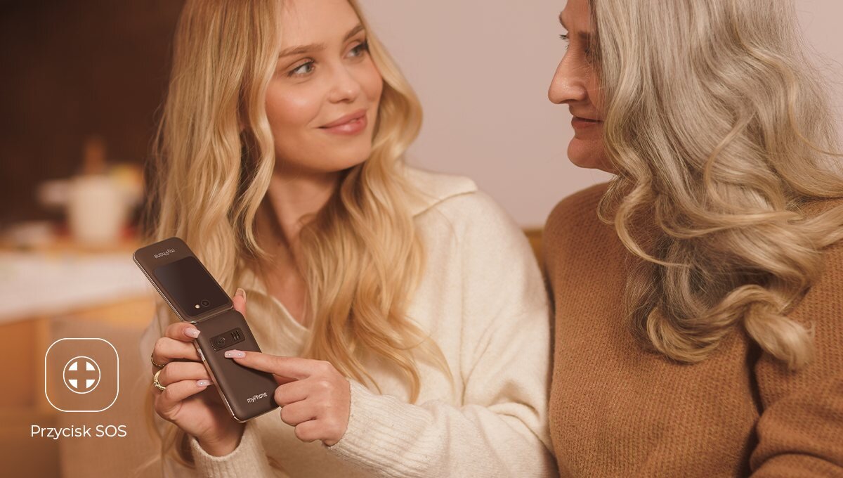 Telefon MYPHONE Harmony LTE Praline Collection Przycisk SOS