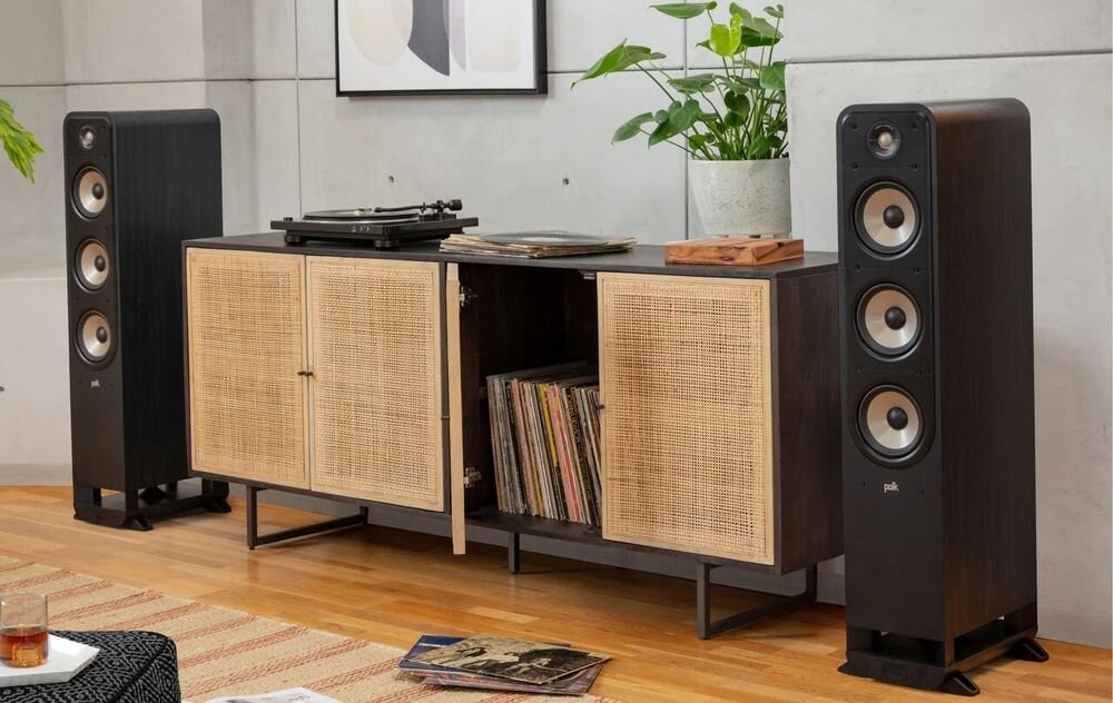 POLK AUDIO Signature Elite ES60 kolumna podłogowa kino domowe 300W pasywna dźwięk wysokiej rozdzielczości, kolumny stojące w pomieszczeniu