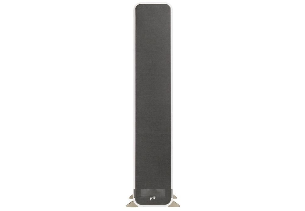 POLK AUDIO Signature Elite ES60 MDF obudowa wzmocnienia redukcja rezonansów kolumna podłogowa konstrukcja, kolumna od frontu na białym tle