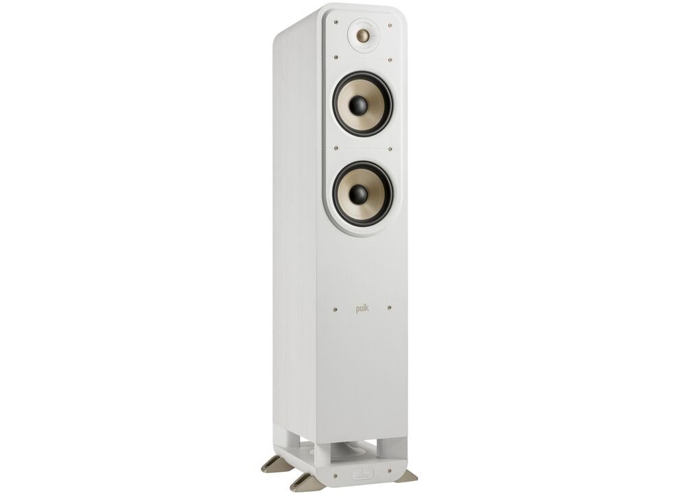 POLK AUDIO Signature Elite ES55 kolumna głośnikowa kino domowe stereo przewodowa komunikacja, kolumna od frontu na białym tle