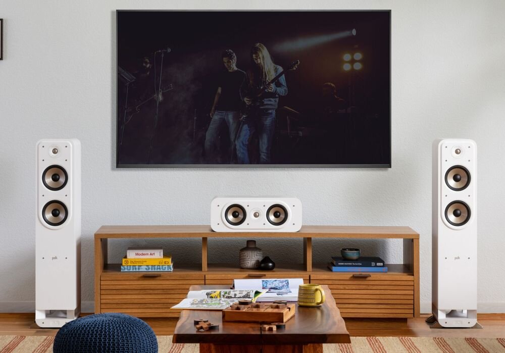 POLK AUDIO Signature Elite ES55 kolumna głośnikowa podłogowa Hi-Res Audio kino domowe przestrzenny dźwięk, kolumny stojące w pomieszczeniu