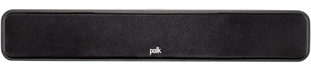 Głośnik centralny POLK AUDIO Signature Elite ES35C bas Polk Power Port pasmo 68 Hz, głośnik od frontu na białym tle