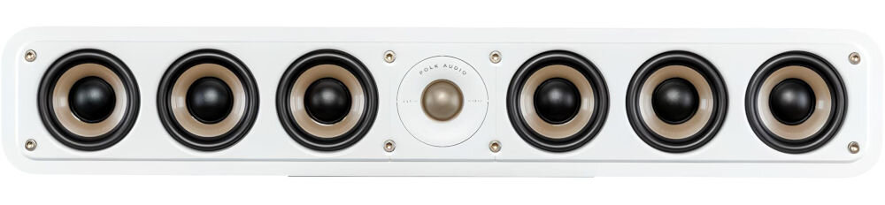 Głośnik centralny POLK AUDIO Signature Elite ES35C 150 W RMS impedancja 4-8 ohm, głośnik od frontu na białym tle