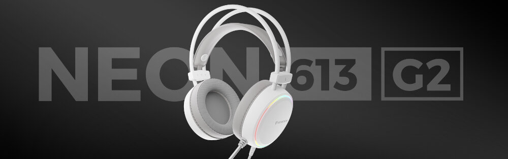 Słuchawki GENESIS Neon 613 G2 - Pewność w każdej rozgrywce, słuchawki na czanrym tle