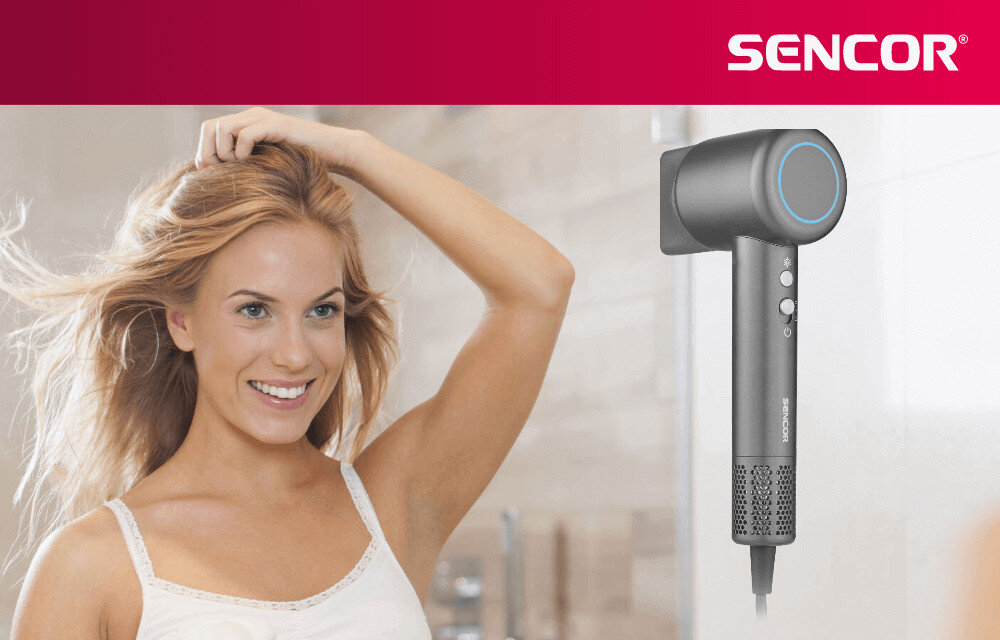 Suszarka SENCOR SHD 8510SL 1500 W wygląd design prezentacja wizualizacja Skuteczna pielęgnacja