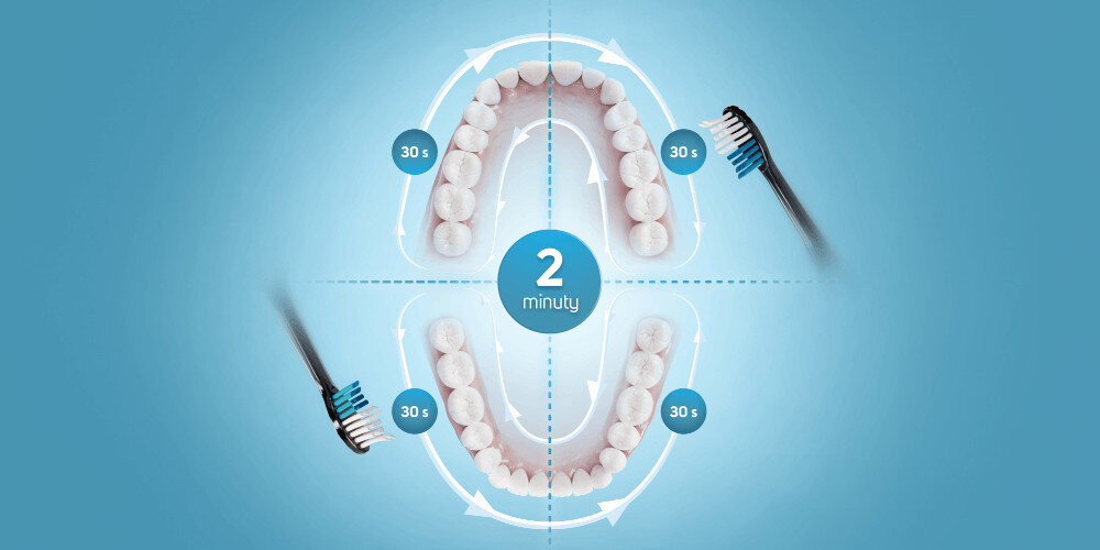 Szczoteczka soniczna SENCOR SOC 4012BL Granatowy Timer Quadpacer 4 równe etapy Częstotliwość 31 000 ruchów na minutę dokładne usunięcie płytki nazębnej i osadów