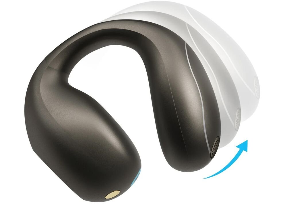 Słuchawki powietrzne SOUNDCORE C40I elastyczne przeguby trwałe dopasowanie, słuchawka powietrzna na białym tle