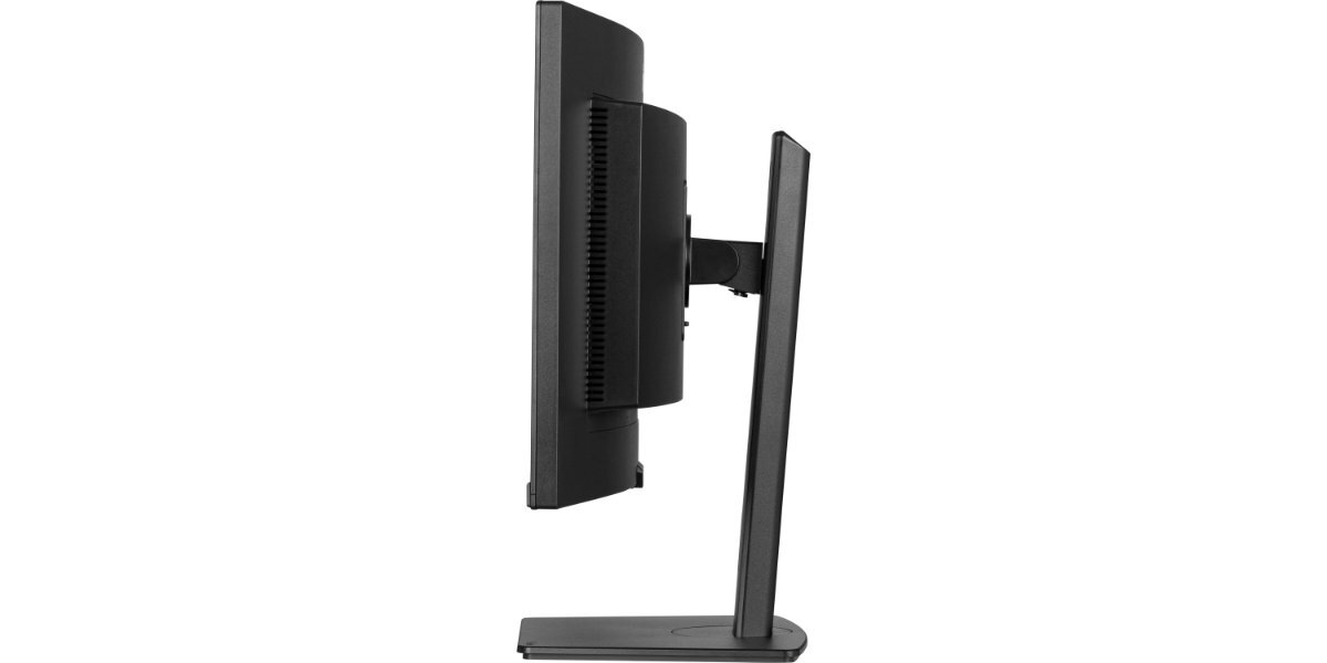 Monitor IIYAMA ProLite XCB3497WQSNP-B1 na białym tle - widok obudowy monitora z boku.
