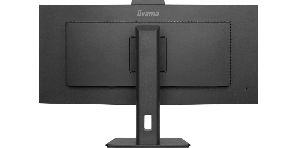 Monitor IIYAMA ProLite XCB3497WQSNPH-B1 na białym tle - tył obudowy monitora.