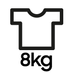 8 kg - pojemność pralki