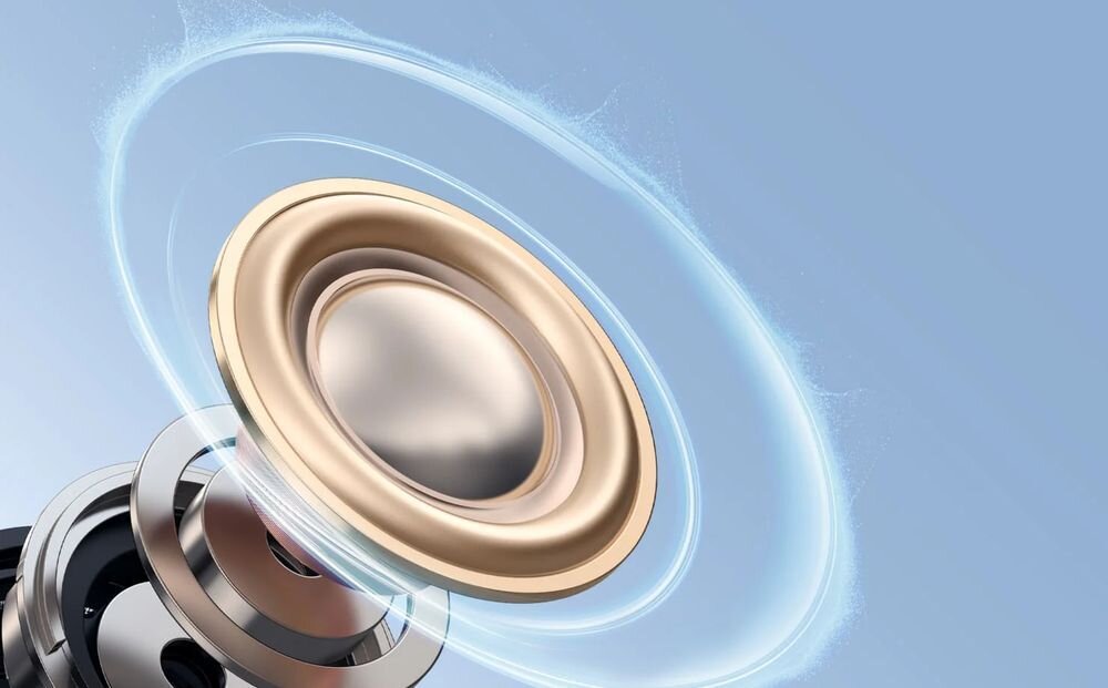 SOUNDCORE AeroClip Open-Ear Clip Hi-Res LDAC mocny bas jakość dźwięku audio, budowa membrany słuchawki