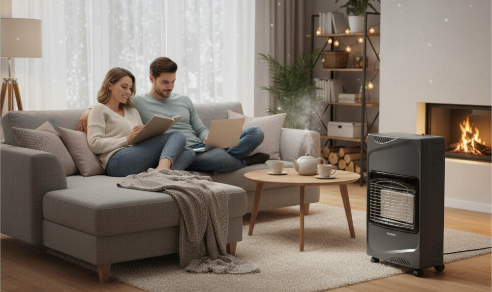 Piecyk gazowy RAVANSON LD-168N zdjęcie lifestyle Mobilne ogrzewanie na gaz