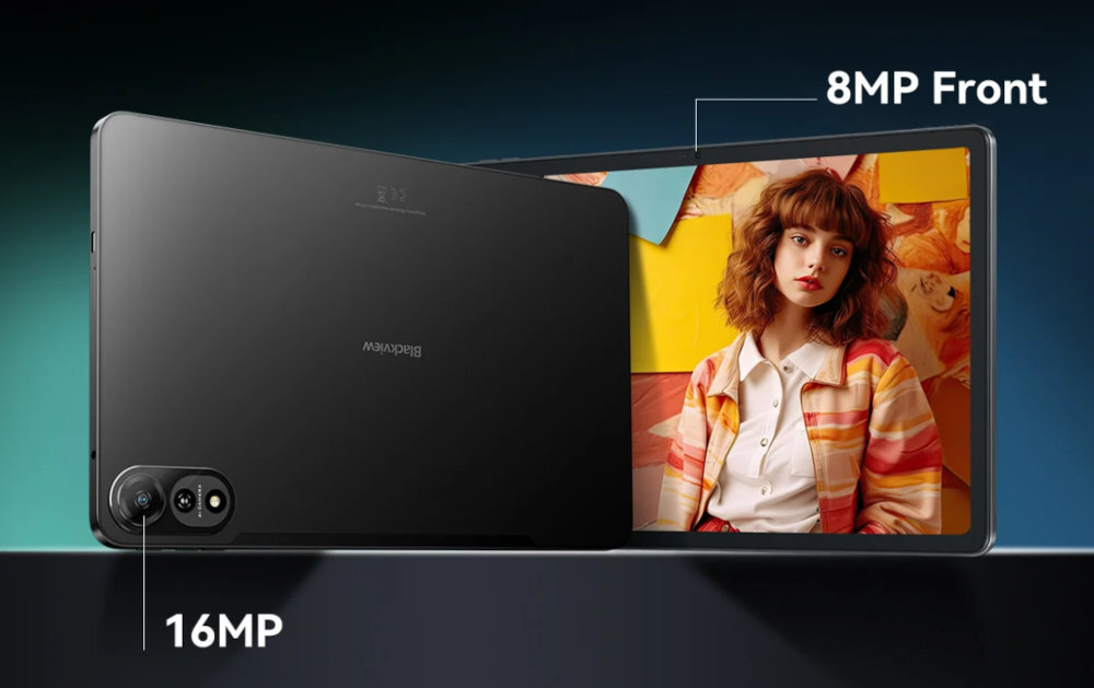 BLACKVIEW Mega 2 Rejestrowanie wspomnień prowadzenie wideorozmów Tylny aparat 16 Mpix autofokusem przysłoną Przednia kamera 8 Mpix