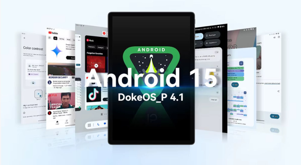 BLACKVIEW Mega 8 DokeOS_P 4.1 Android 15 Zoptymalizowsany interfejs tryb PC podzielonego ekranu