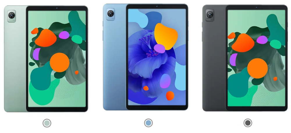 BLACKVIEW Tab 60 trzech szarym, zielonym i niebieskim Szary odcień Zielony wariant Niebieski