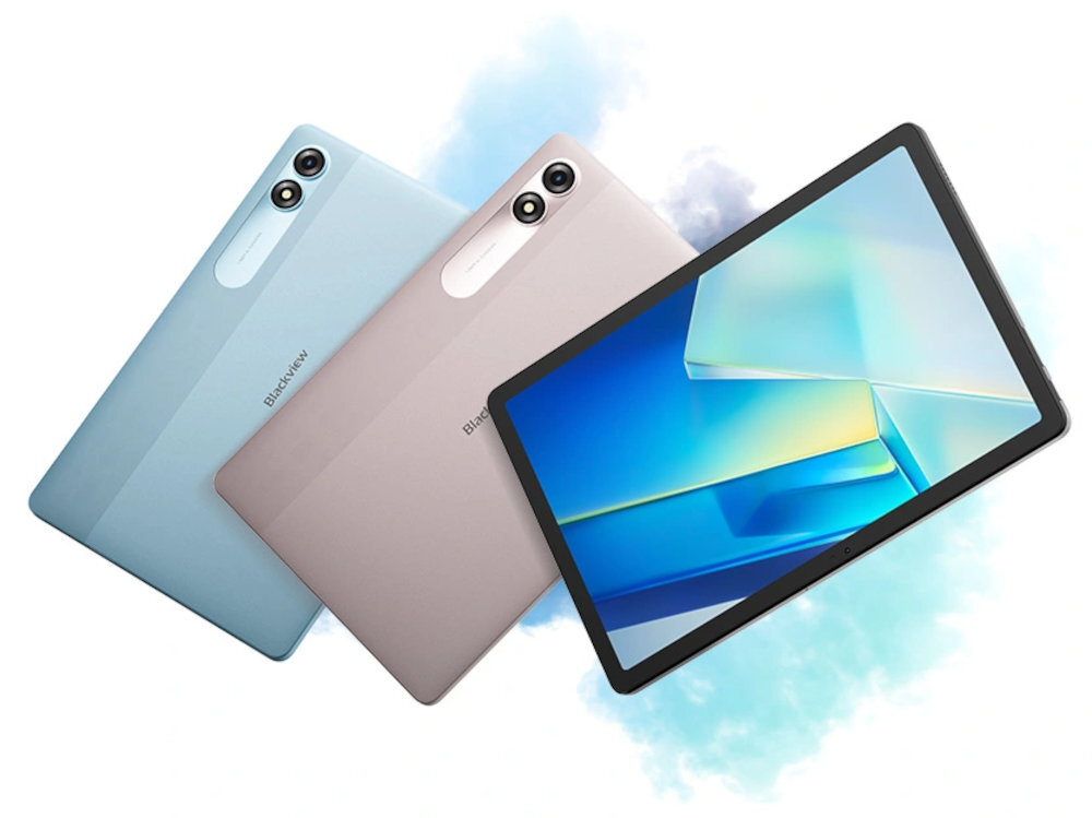 BLACKVIEW Tab 9 tablet w trzech kolorach rozowym niebieskim i szarym