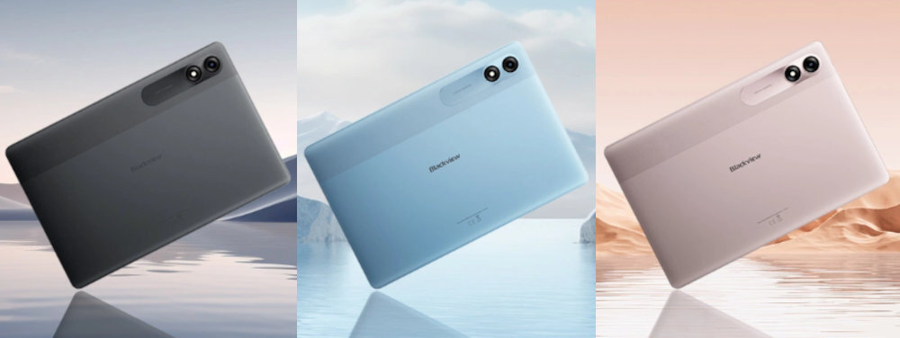 BLACKVIEW Tab 9 trzech szarym, zielonym i niebieskim Szary odcień Różowy wariant Niebieski