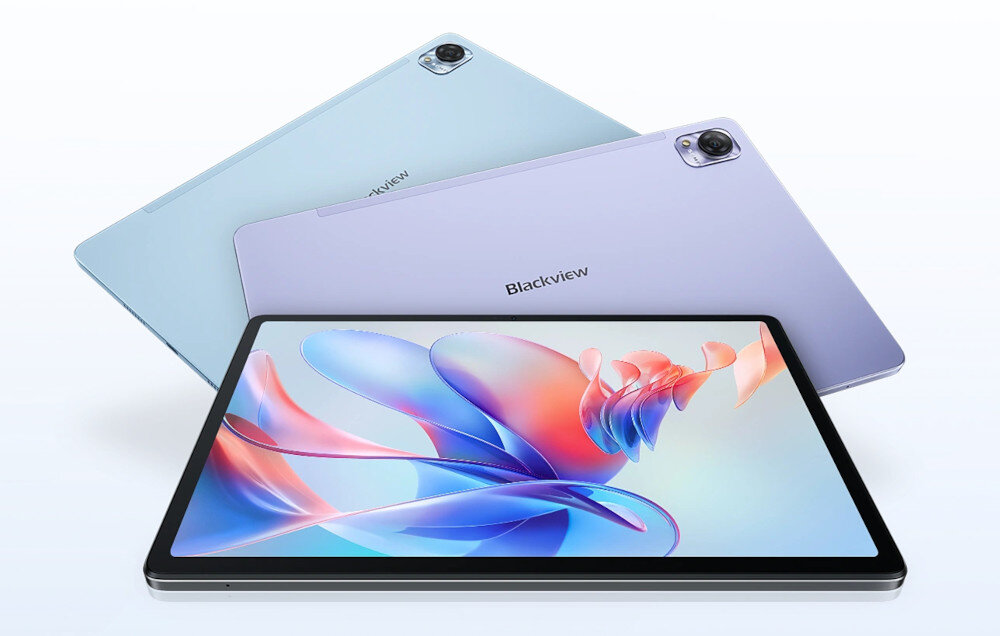 Tablet Blackview Tab 70 3 tablety na stosie ekran obraz praca nauka