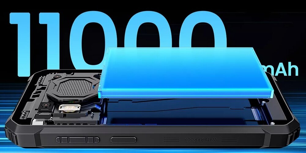 Smartfon BLACKVIEW BV6200 Plus pojemność 11000 mAh bateria powerbank ładowanie 