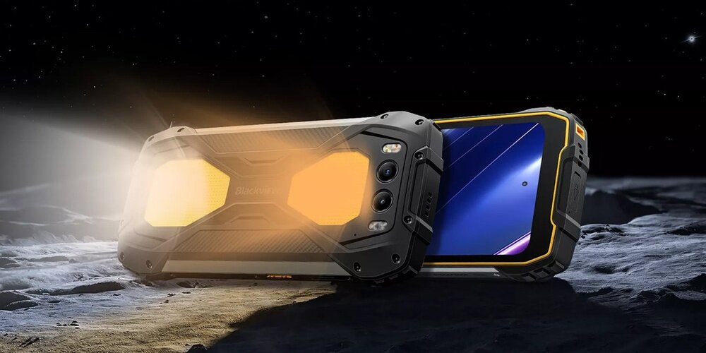 Smartfon BLACKVIEW BV7300 świeci latarka lampy kempingowe o mocy 800 lumenów 