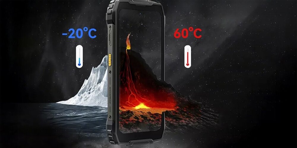 Smartfon BLACKVIEW BV7300 odporność na temperatury normy IP68, IP69K oraz MIL-STD-810H uszczelniona konstrukcja