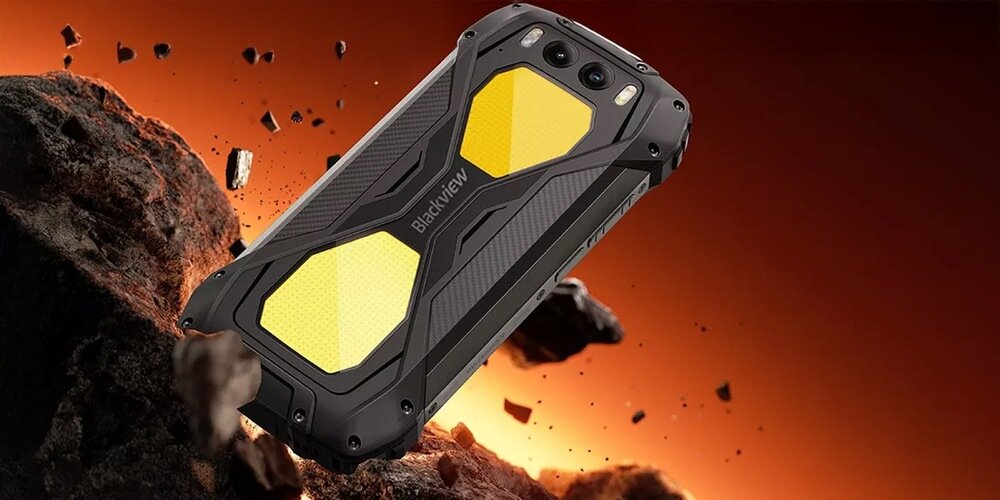 Smartfon BLACKVIEW BV7300  upada na skały bateria o pojemności 15 000 mAh  ładowanie pojmeność  