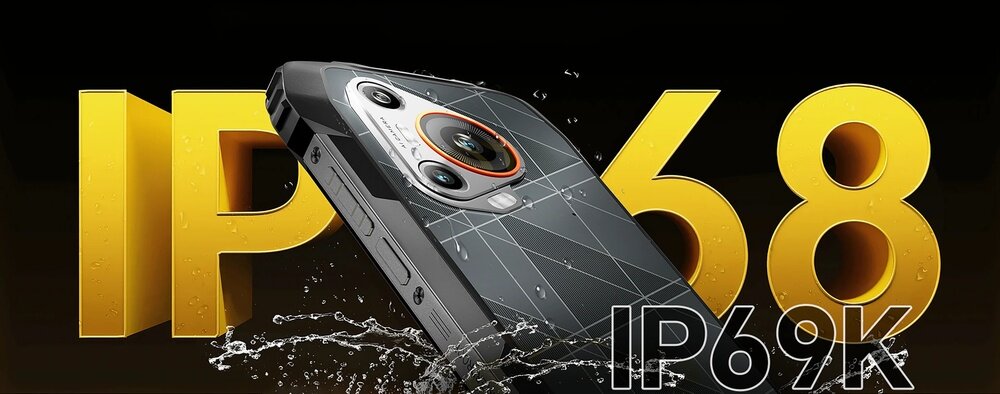 Smartfon BLACKVIEW BL7000 normy IP68, IP69K oraz wojskowy standard MIL-STD-810H od mrozu –20 °C po żar +60 °C uszczelnione porty  