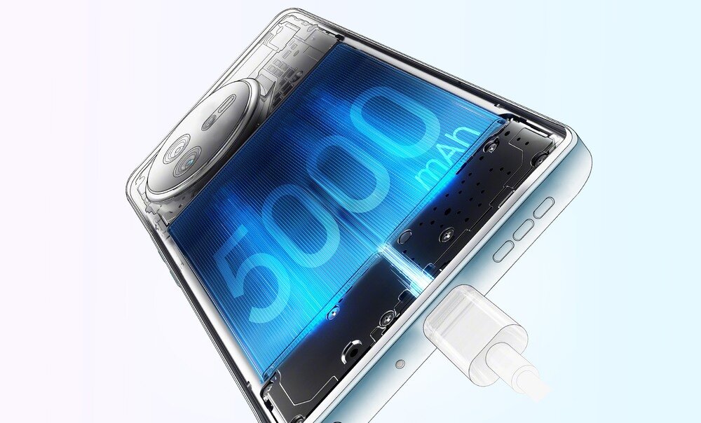 Smartfon OSCAL Tiger 12 bateria w środku