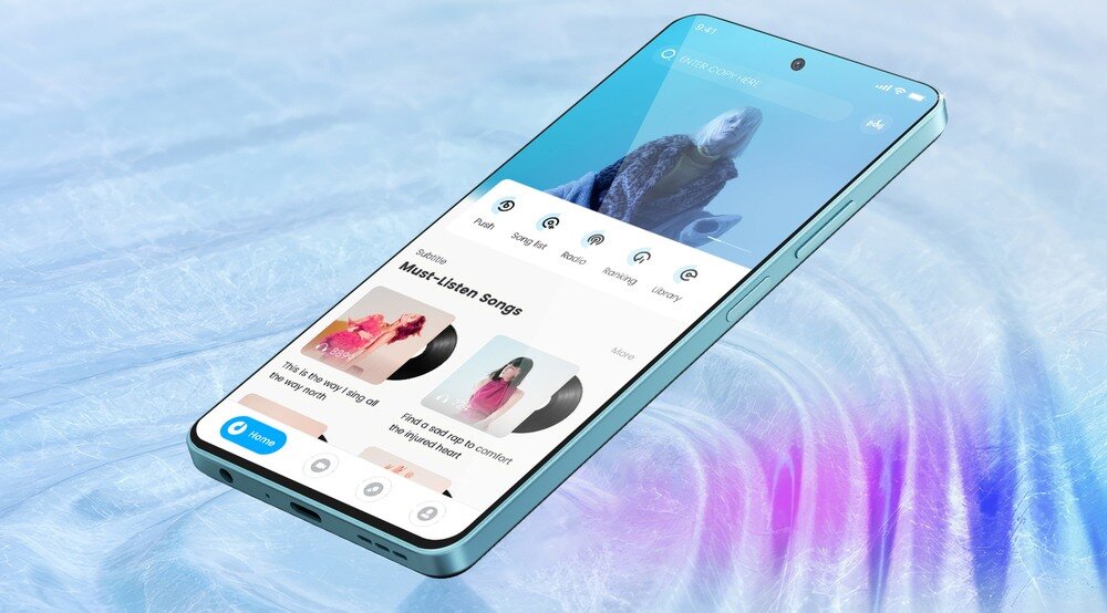 Smartfon OSCAL Tiger 12 odtwarza dźwięk  