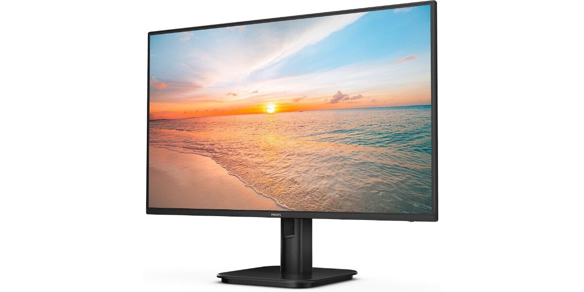 Monitor PHILIPS 24E1N1200A na białym tle.