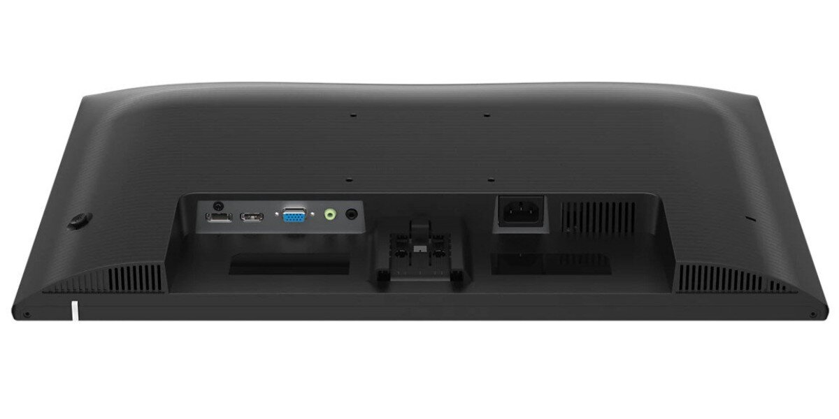 Monitor PHILIPS 24E1N1200A na białym tle - tył monitora bez podstawy.
