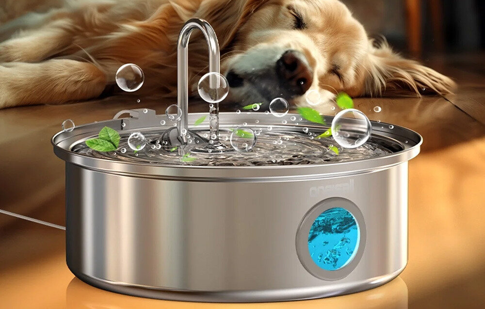 Fontanna dla zwierząt ONEISALL PWF-002 Nie zakłóca spokoju nie zakłóci spokoju zwierząt ani Twojego odpoczynku