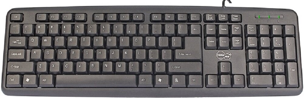 Klawiatura TAKE ME Knock Czarny - Ciche klawisze membranowe  