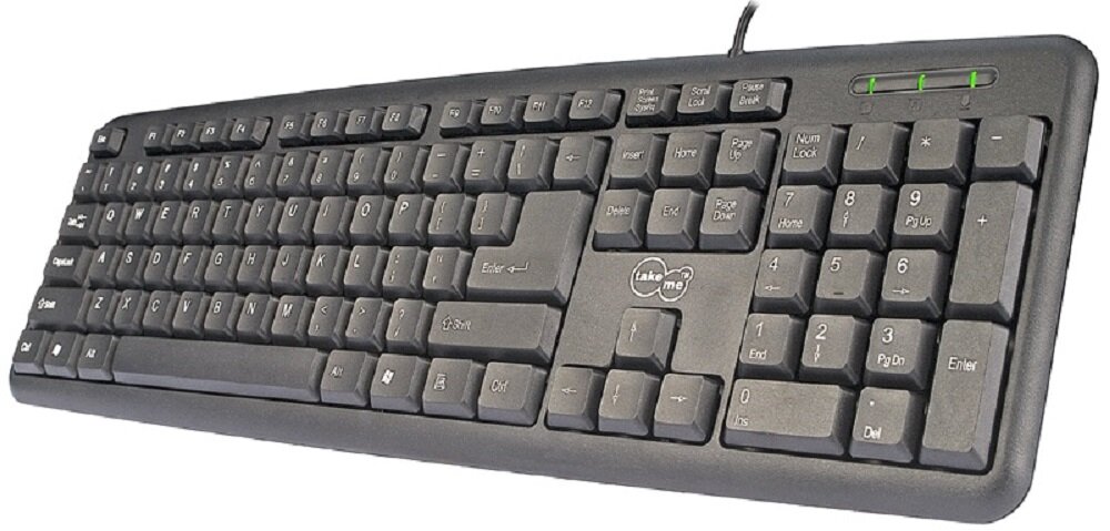 Klawiatura TAKE ME Knock Czarny  - pelnowymiarowa klawiatura 