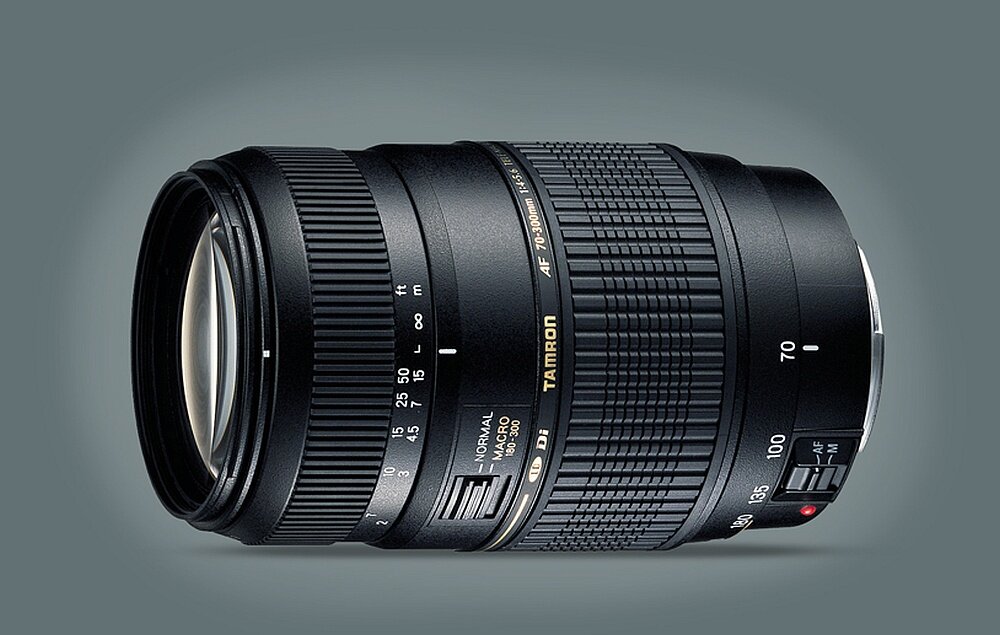Obiektyw TAMRON AF 70-300 mm F-4-5.6 Di LD Macro mocowanie przysłona zdjęcia