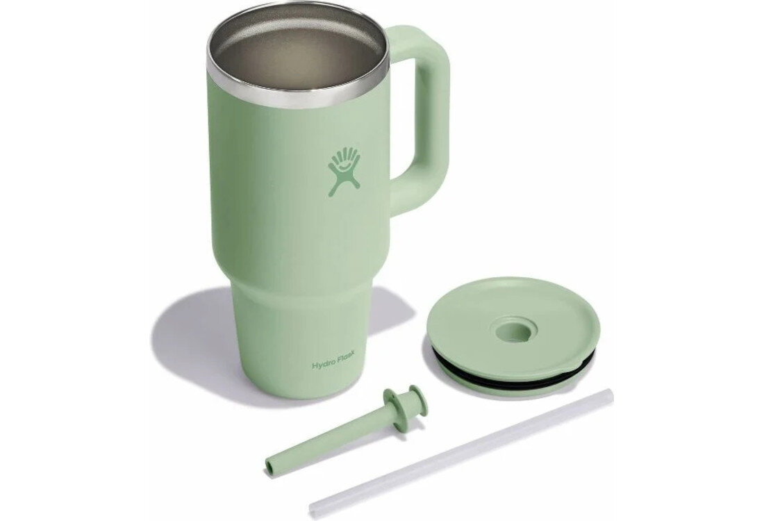 Kubek termiczny HYDRO FLASK All Around Travel Tumbler Jasnozielony 946 ml Czysty smak i higiena nie przejmuje zapachów ani smaków brak BPA bezpieczeństwo użytkowania Możliwość mycia w zmywarce