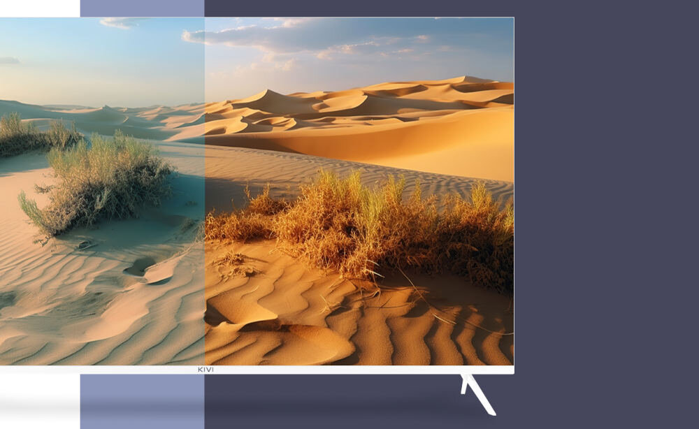 Telewizor KIVI 55U760QW - Low Blue Light