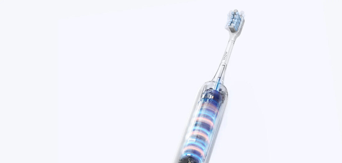 Szczoteczka soniczna DREAME Mova Fresh Czarny  Jasny uśmiech w kilka dni włosie w kształcie diamentu naturalne rozjaśnianie zębów pewność siebie i świeży wygląd Połączenie ruchów wymiatających z wibracjami sonicznymi wsparcie